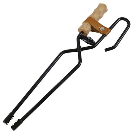 Leirintulen takka-pihdit Ulkokäyttöön BBQ-tulipesien työkalu Takka-pihdit Puun tarttuja