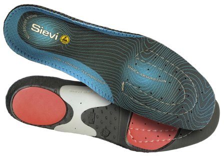Sievi Dual Comfort Plus Innleggssåle blå, ekstra høy 42, Sko