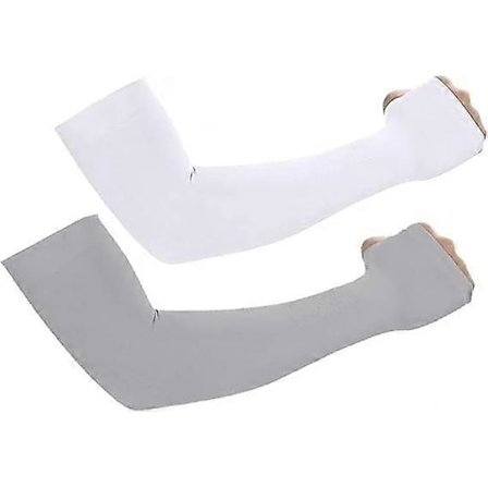 2 stk. Armvarmere Anti-UV Arm Erme UPF 50+ Beskyttelse Pustende Arm Erme Armvarmere for Menn Kvinner