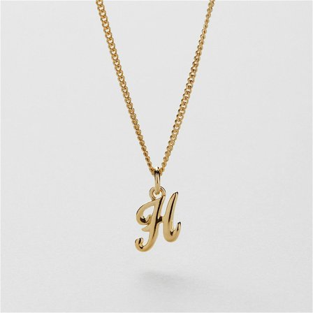 H Vintage Letter Halskette