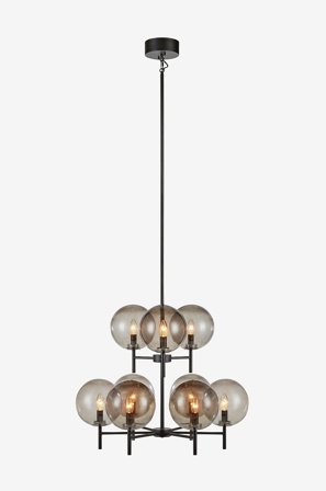 Markslöjd - Loftlampe CROWN 9L - Sort - Loftpendler - Fra Homeroom