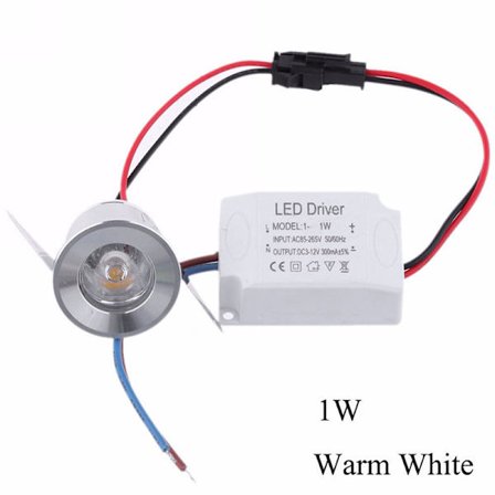 1/3W Innfelt Mini Spotlight Lampe Takmontert LED Downlight
