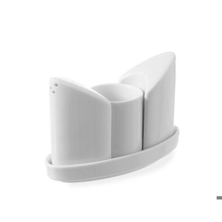 Köksset porslin Peppar salt och tandpetare 125x54x(H)90 mm - Set om 48 - Hendi