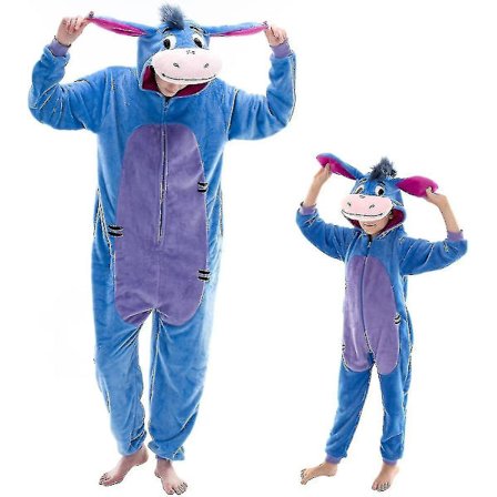 Tætsiddende Unisex Voksen Onesie Pyjamas Flanel Cosplay Dyr Heldragt Halloween Kostume Natøj Hjemmetøj Q Grisling 85cm - Perfekt
