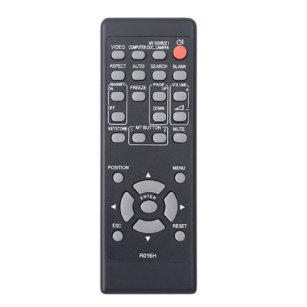 Ergonomisk erstatningskontroller Direkte erstatningsfjernkontroll for visningsenheter Enkel betjening Ingen konfigurasjon nødvendig