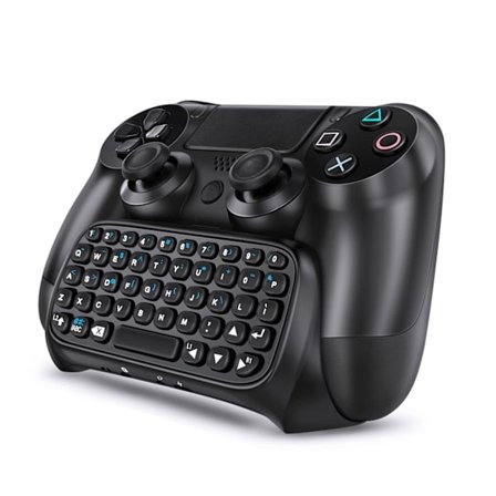 Uusin malli 2025 TNP PS4 Chatpad - PS4-ohjaimen näppäimistöliite, kompakti muotoilu - Ultimate QWERTY -peliohjainnäppäimistö Playstatille