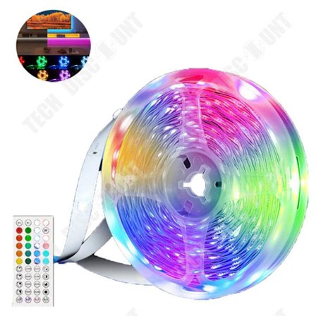 LED-ljusremsa - TECH DISCOUNT - 2 meter - RGB - Bluetooth-kontroll - Energibesparing
