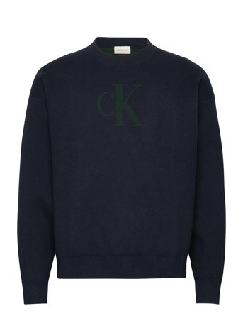 Calvin Klein Jeans | Ls Cttn Cashmere 3D Logo Crwnk S | XL