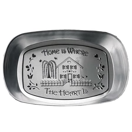 Europeisk Retro Blikkplate Båtformet Vintage Blikkplatebrett Retro Metall Snacks Fruktfat Hjemmestil