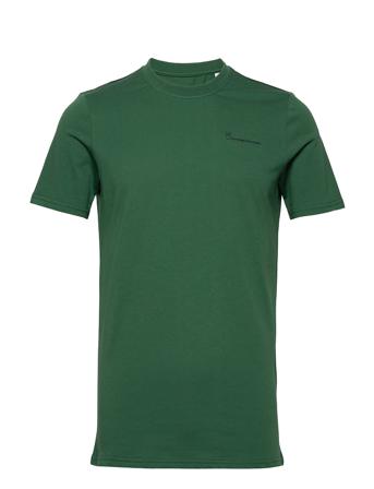 Alder Knowledgecotton Tee - Gots/Ve T-shirts Short-sleeved Vihreä Knowledge Cotton Apparel