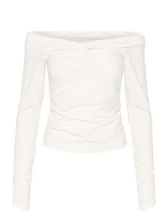 Inaragz Ls Knot Blouse White Gestuz