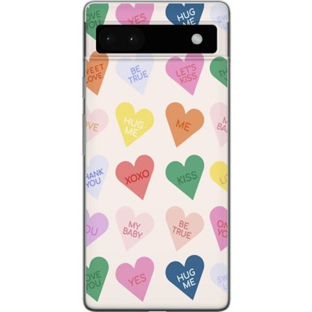 Yhteensopiva Puhelinkuori Google Google Pixel 6a Karkkisydämet