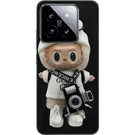 Kompatibelt Mobildeksel til Xiaomi Xiaomi 14 Stilig designerfigur med kamera og streetwear, leken samlerfigur i trendy urban estetikk og minimalistisk