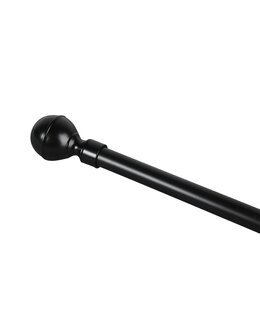 Gardinstång Klot Svart - Linea