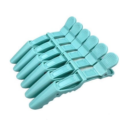 Pastell Alligator Hårklämmor 6-pack – Professionella Alligator Clips för hår, Hårklämmor för Styling, Hårstyling Clips, Aligator Clips, Salon Hair Cli