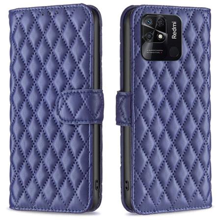 SKALO Xiaomi Redmi 10C BINFEN COLOR Quiltet Pung - Blå Blue