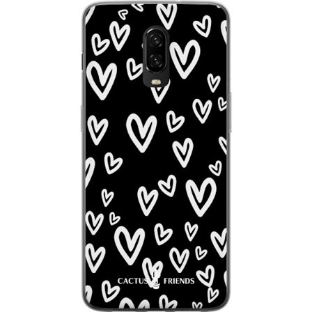 Kompatibel Mobilcover til OnePlus OnePlus 6T Cactus and Friends - Handdrawn Love Chaos