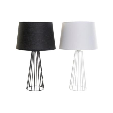 Bordslampa Dkd Home Decor Svart Vit 250 V 50 W (30 X 30 X 52 Cm)