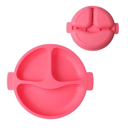 Sugekopp Baby Sklisikker Med Delte Tallerkener Med Sugekoppbase | BPA-fri Tallerken For Baby & Småbarn