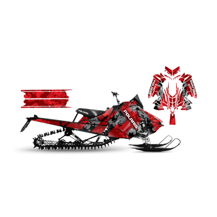 Dekalkit SweTown Digicam Röd - Polaris Axys 850 Pro RMK 163 2020-2021