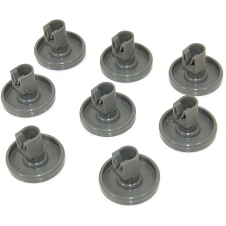 Set med 8 nedre korg hjul för Ikea diskmaskin