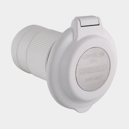 Marinco landströmskontakt rund, 32A