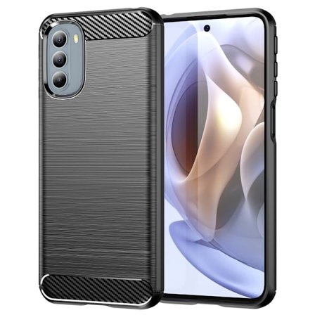 Carbon Flex Motorola Moto G41 / Motorola Moto G31 skal - Svart