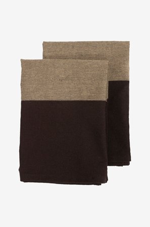 Gustav Ovland - Keittiöpyyhe Cultra 2 pakettia - Ruskea - Keittiöpyyhkeet - 50X70 - - Homeroom