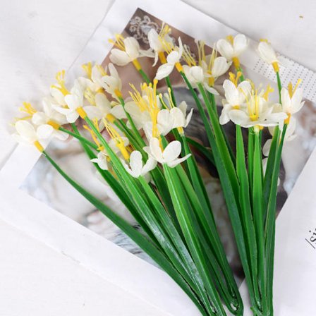 Simulaatiovalkoinen Narsissi 5 kpl