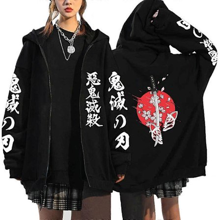 Demon Slayer Anime Hoodie | Kyoto Purgatory Sweatshirt | Unisex Oversized Streetwear[JUN]