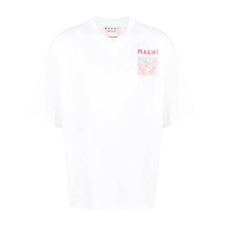 Marni T-Shirts Hvid, Herre
