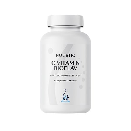 Holistic C-vitamin Bioflav 500 mg 90 kapsler