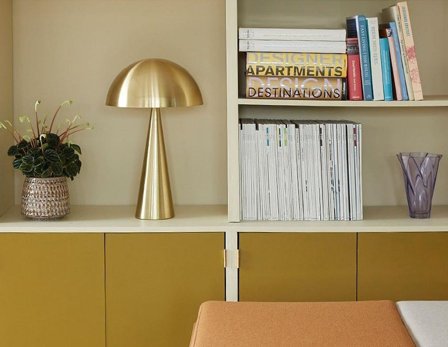 Hübsch Bordlampe Mush Gull H33cm