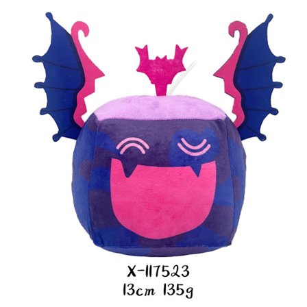 Blox Fruits Spil Tilbehør Frugt Leopard Aske Plyslegetøj Lilla Aske Dukke