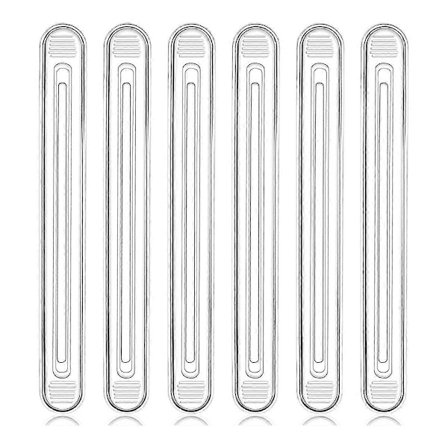 Gummi Stol Veggbeskytter Fra Stolrygg, 6 Pakning Klare Møbelbumpere Silikon Skapdør for Dusjdører, Skuff