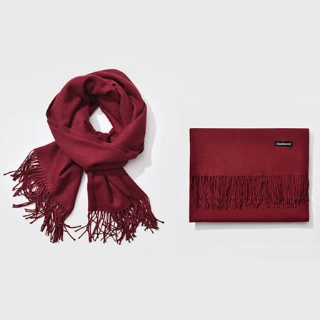 Viskos vinröd sjal scarf