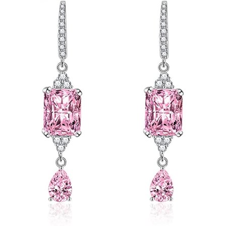 1 par krokörhängen Vattendroppsformad Strass