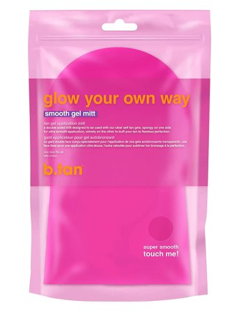 B.Tan Glow Your Own Way Smooth Gel Mitt (Pink) - Nude - 1 PCS
