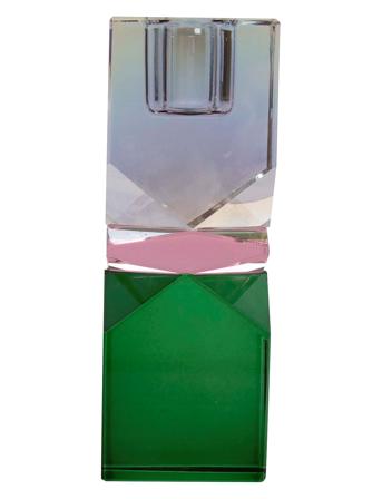 Crystal Candle Holder Home Decoration Candlesticks & Lanterns Candlesticks Green C'est Bon