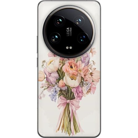 Yhteensopiva Puhelinkuori Xiaomi Xiaomi 14 Ultra Kännykkäkuori värikkäällä kukkakimpulla romanttisessa tyylissä
