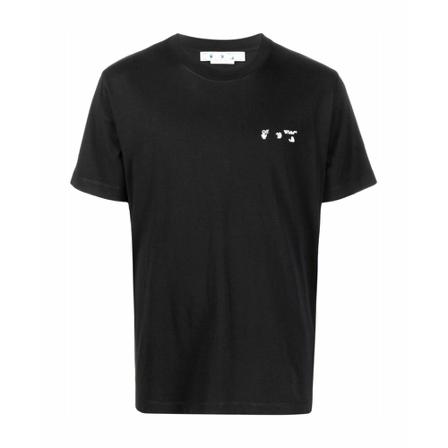 Off White T-shirt Sort, Herre T-shirts, Størrelse: L