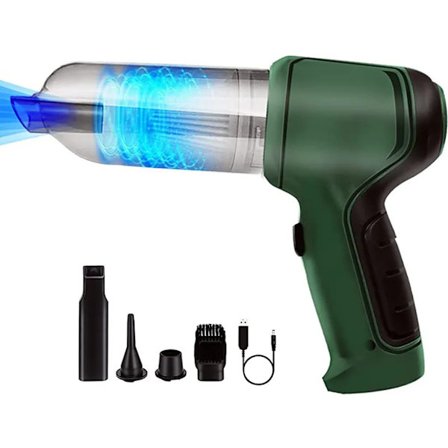 Sladdlös minidammsugare, bilsugare, med 4 uttag, 120W 9000PA bilsugare, våt/torr funktion