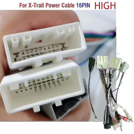 Bilstereo Radio Kabel Ström Adapter Med Canbus Dekoder Kompatibel Qashqai X-trail Bilradio Multimedia Video Spelare Android