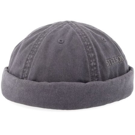 Stetson - Grå docker Beanie - Cotton Grey Docker @ Hatstore