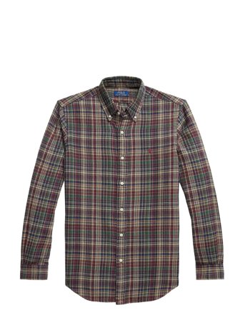 Polo Ralph Lauren | Custom Fit Plaid Brushed Flannel Shirt | S