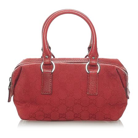 Gucci Vintage, Pre -owned GG Canvas Handbag Rood, Dames, Maat:ONE Size