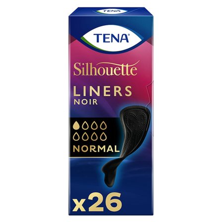 Tena Silhouette Liners Noir Trusseindlæg Normal, Medicin & Pleje, Bind & Indlæg, Trusseindlæg