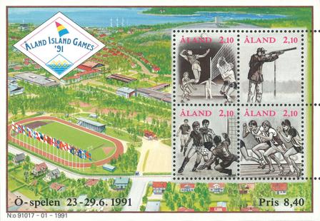 Åland - Ølege 1991 - miniark - Postfrisk