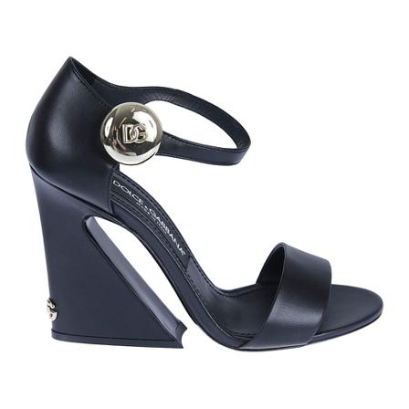 Dolce & Gabbana High Heel Sandalen , Zwart , Dames , Maat: 37 EU