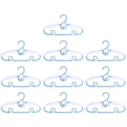 Utvidbar kleshenger for barn, sklisikker, sømløs tørkestativ for babyklær